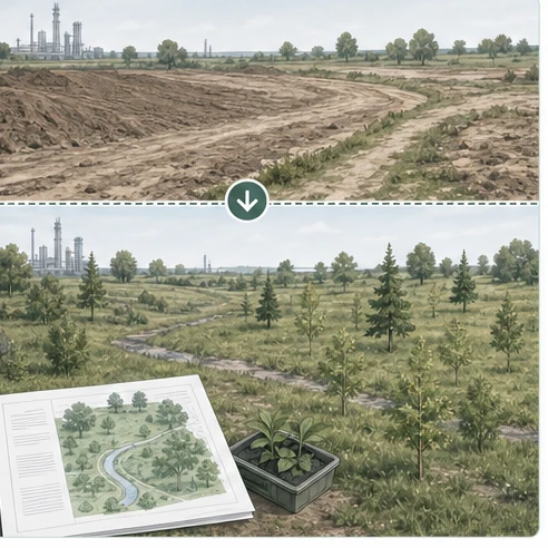 Восстановление нарушенной территории по проекту рекультивации